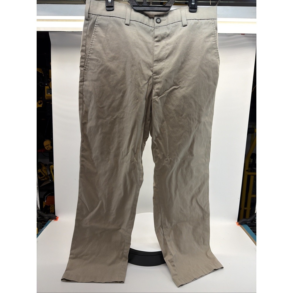 Croft & Barrow Khaki Classic Fit Flat Front Mens Dress Pants 34x30